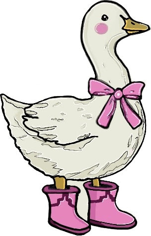 GOOSE WITH THE BOOTS STICKER