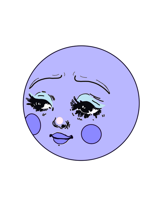 blue moon sticker