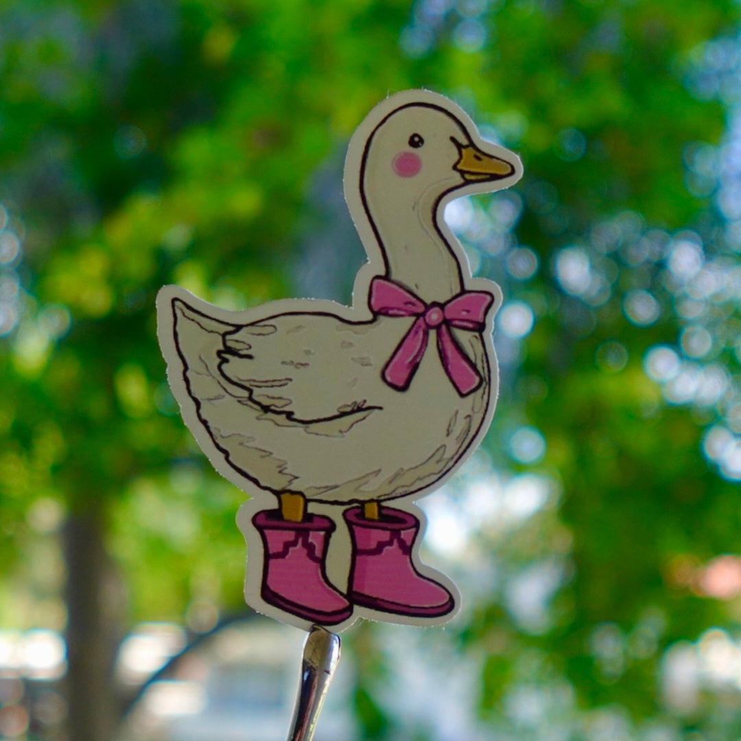 GOOSE WITH THE BOOTS STICKER