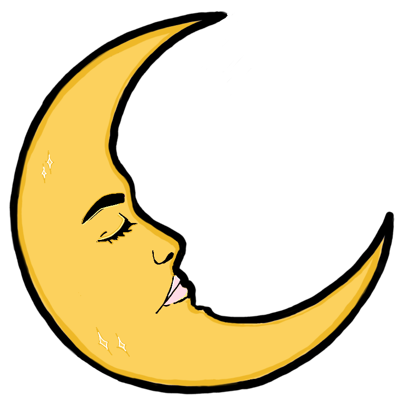 SLEEPY LUNA - STICKER