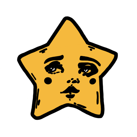 yellow star sticker