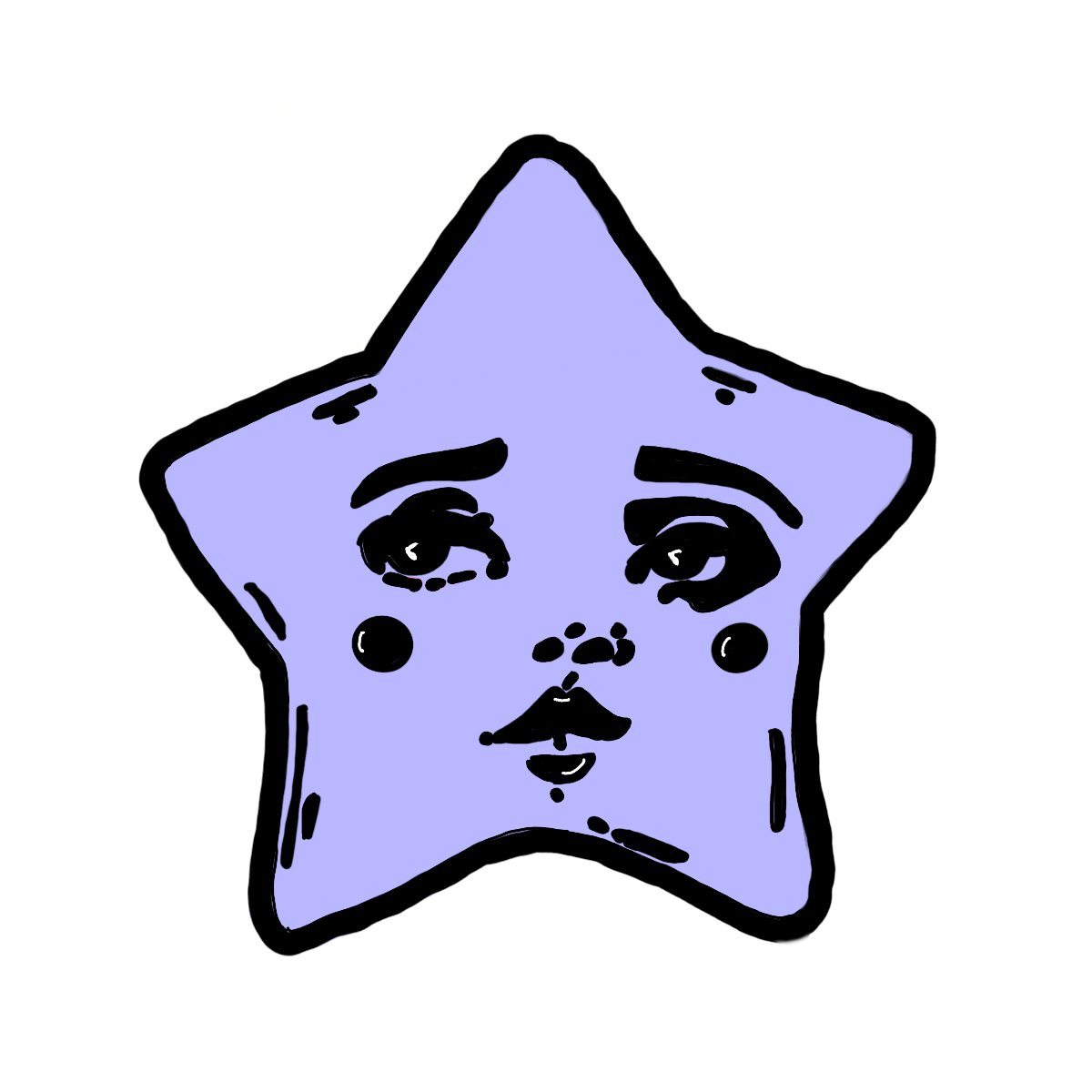blue star sticker