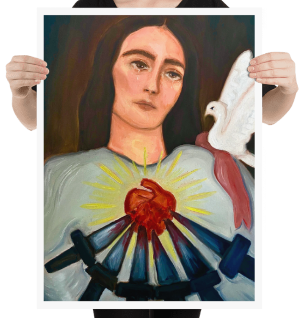 DOVE OF KNIVES - PRINT